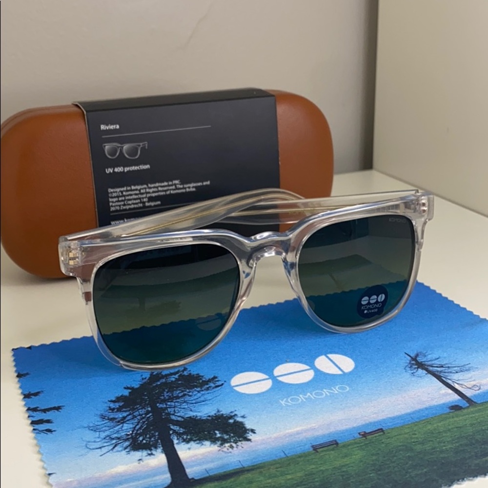 Komono sunglasses NEW Clear oversized Riviera - Picture 10 of 16